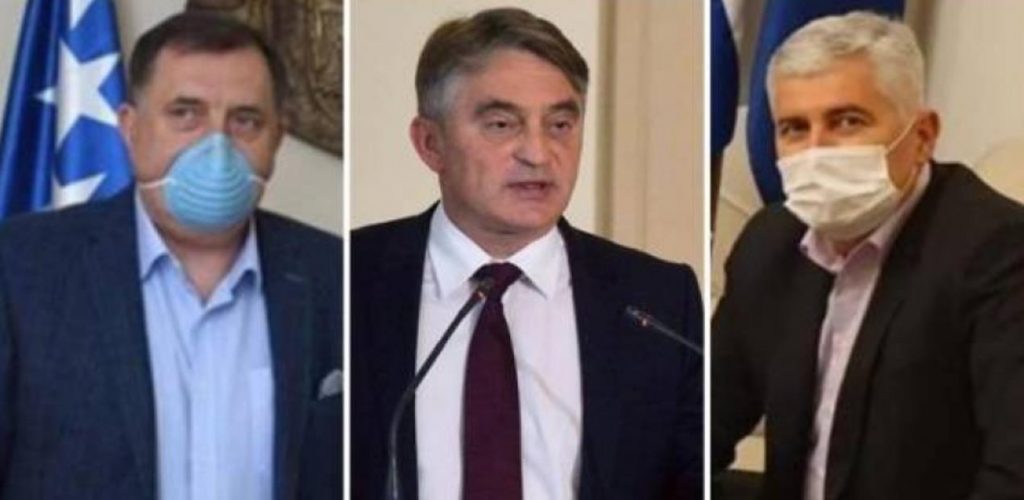 Milorad Dodik, Zeljko Komsic, Dragan Covic,